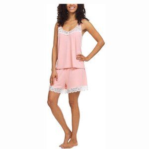 New! Flora Nikrooz (M, L, XL) Tank & Short Lounge PJ Set Pink